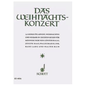 Das Weihnachtskonzert : 12 Lieder für Advent, Weihnachten und Neujahr in leichten Sätzen