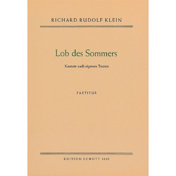 Lob des Sommers : Kantate