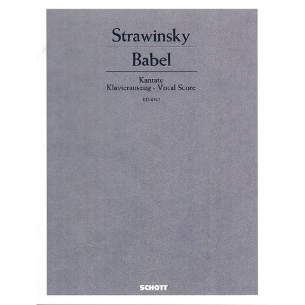 Babel : Kantate nach Moses I, 11, 1-9