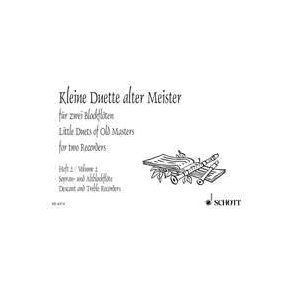 Kleine Duette Alter Meister Vol. 2 : für zwei Blockflöten