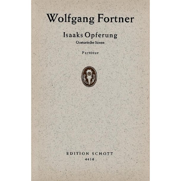 Isaaks Opferung : Oratorische Szene nach dem Text der Vulgata