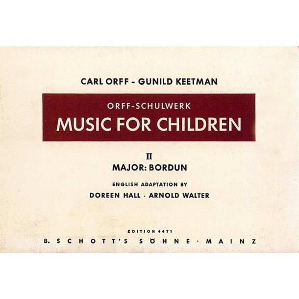 Music for Children Vol. 2 : Major - Bordun