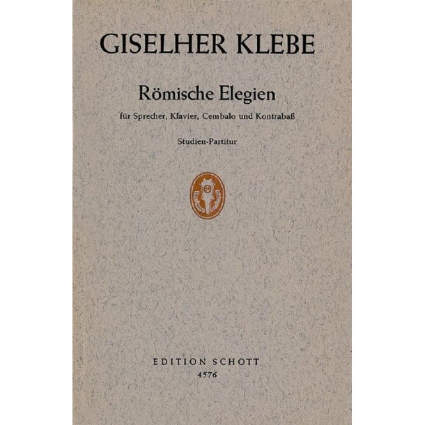 R&ouml;mische Elegien op. 15