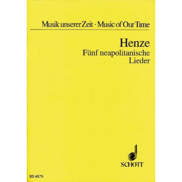 Cinque canzoni napoletane : Five Neapolitan Songs