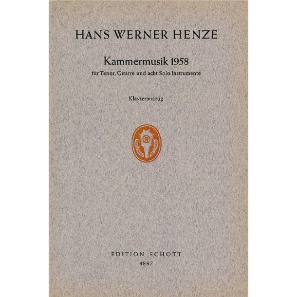 Kammermusik 1958 Ka
