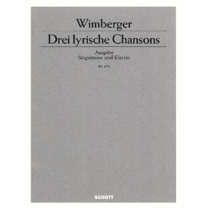 Drei lyrische Chansons
