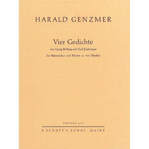 Vier Gedichte GeWV 61