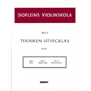 Dofleins Violinskola Band 2 : En studiegang for violinspelet - Tekniken utvecklas