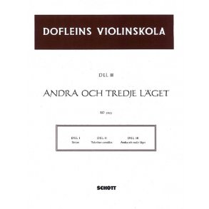 Dofleins Violinskola Band 3 : En studiegang for violinspelet - Andra och tredje laget