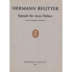 Epitaph für einen Dichter : Verse aus Ein grüner Zweig