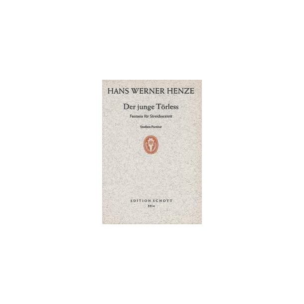 Der junge T&ouml;rless : Fantasia for string sextet