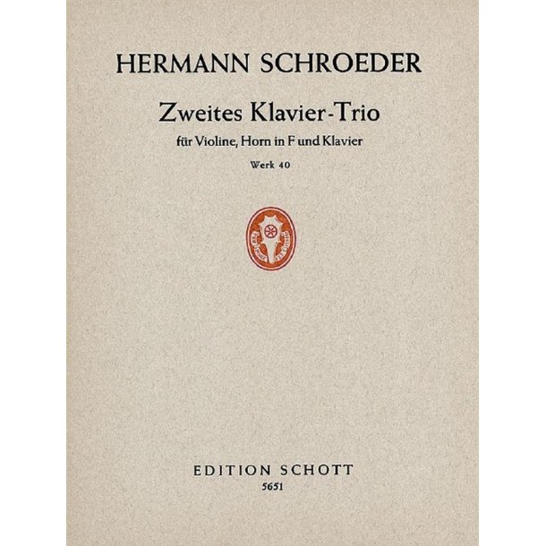 Piano Trio No. 2 op. 40