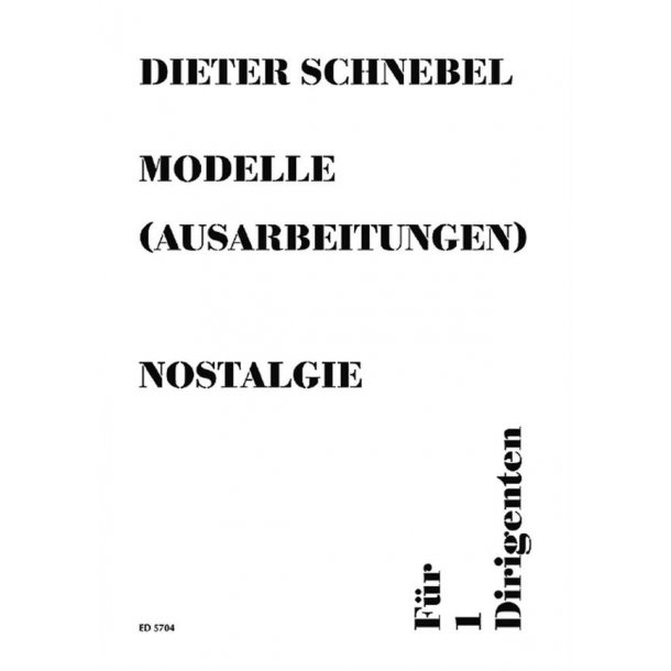 nostalgie [auch: visible music II] : (Modelle No.1)
