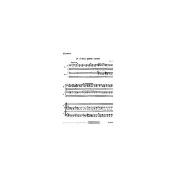 In taberna quando sumus : from Carmina Burana