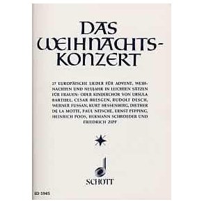 Das Weihnachtskonzert : 27 europäische Lieder für Advent, Weihnachten und Neujahr in leichten Sätzen