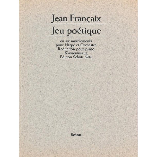 Jeu po&eacute;tique en six mouvements : for harp and orchestra