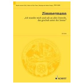 Ich wandte mich und sah an alles Unrecht : Ekklesiastische Aktion