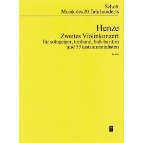 2. Violinkonzert : for solo violin, tape, bass baritone and 33 instrumentalists