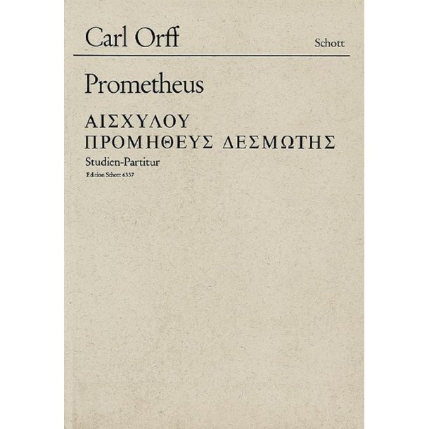 Prometheus : Tragodie des Aischylos