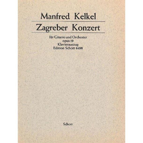 Zagreber Konzert op. 19 : piano reduction with solo part