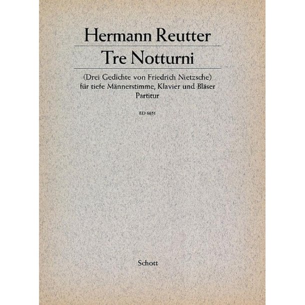 Tre Notturni : 3 Gedichte