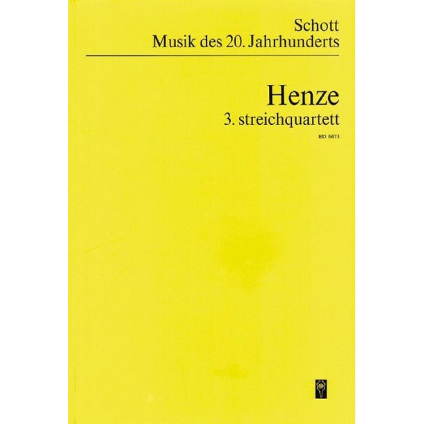 3. String Quartet : In one movement