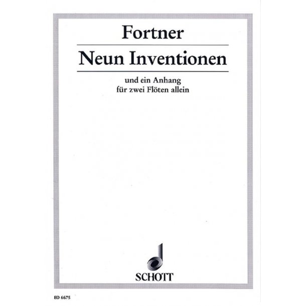 Neun Inventionen : und ein Anhang