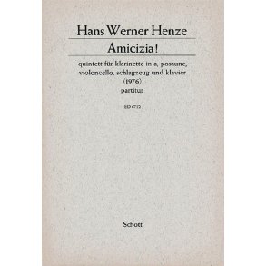 Amicizia! : Quintet for clarinet, trombone, cello, percussion and piano