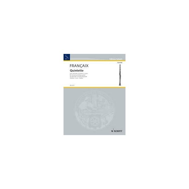 Quintet : for clarinet in b flat and string quartet