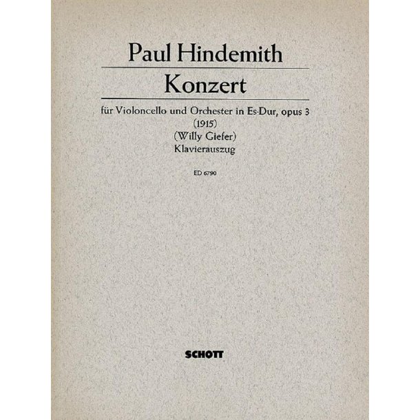 Cello Concerto Eb Major op. 3 : for violoncello and orchestra