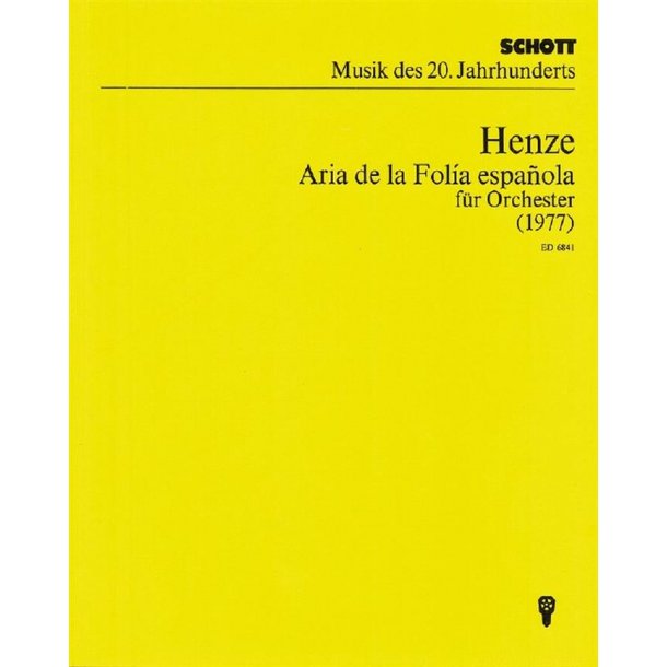 Aria de la fol&iacute;a espa&ntilde;ola : version for orchestra