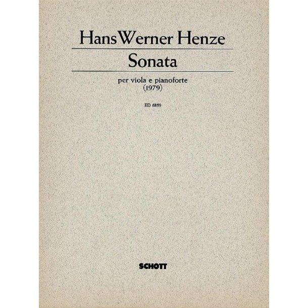 Sonata : for viola and piano