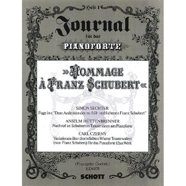 Hommage of Franz Schubert : Piano Journal Heft 1