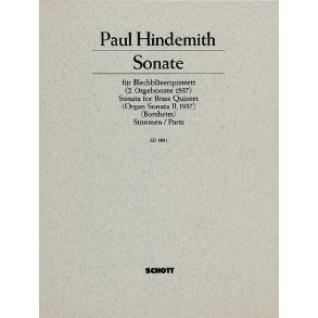 2. Sonata : Bearbeitet nach der 2. Orgelsonate fur Blechblaserquintett