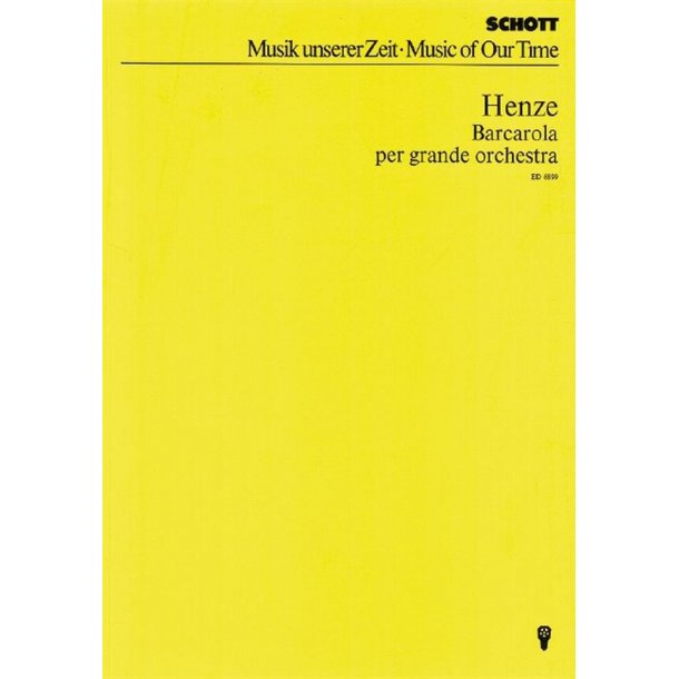 Barcarola : for large orchestra