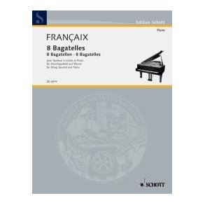 8 Bagatelles : for string quartet and piano