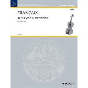 Tema con 8 variazioni : for violin solo