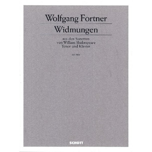 Widmungen : aus den Sonetten von Shakespeare