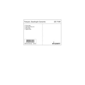 Quadruple Concerto : for flute, oboe, clarinet, bassoon and orchestra