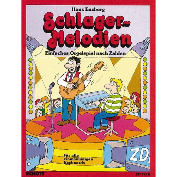 Schlager-Melodien : Einfaches Orgelspiel nach Zahlen