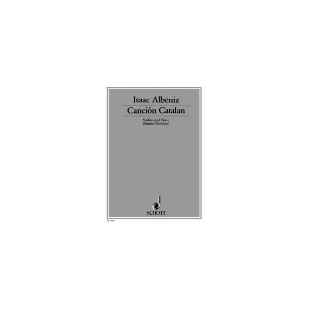 Cancion Catalan : Dushkin Transkriptionen Nr. 13