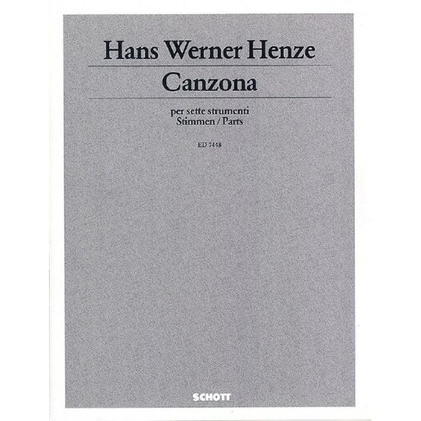 Canzona : for seven instruments