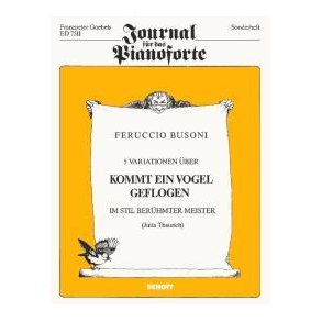 Funf Variationen uber Kommt ein Vogel geflogen : im Stil beruhmter Meister