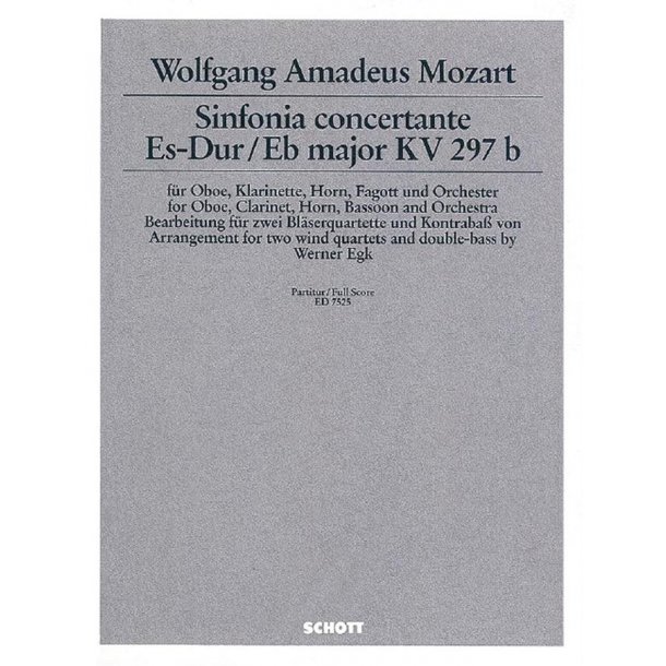 Sinfonia concertante Eb major KV 297b