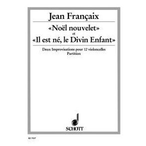 Noël nouvelet et Il est né, le Divin Enfant : Two improvisations for 12 violoncellos