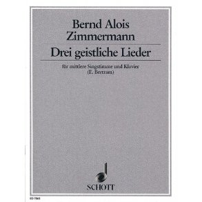 Drei geistliche Lieder : Texte von Ernst Bertram