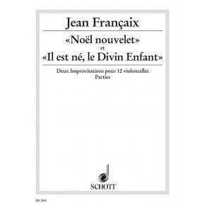 Noël nouvelet et Il est né, le Divin Enfant : Two improvisations for 12 violoncellos