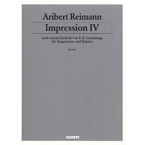 Impressionen IV : nach Edward Estlin Cummings