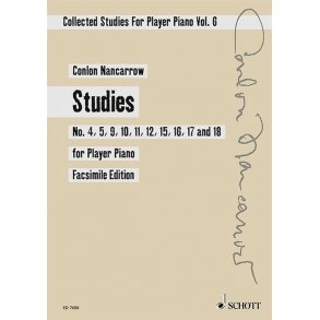 Collected Studies for Player Piano Vol. 6 : Study No. 4, 5, 9, 10, 11, 12, 15, 16, 17, 18