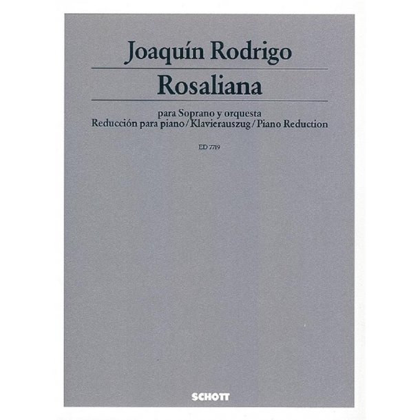 Rosaliana : 4 Lieder auf Gedichte von Rosalia de Castro